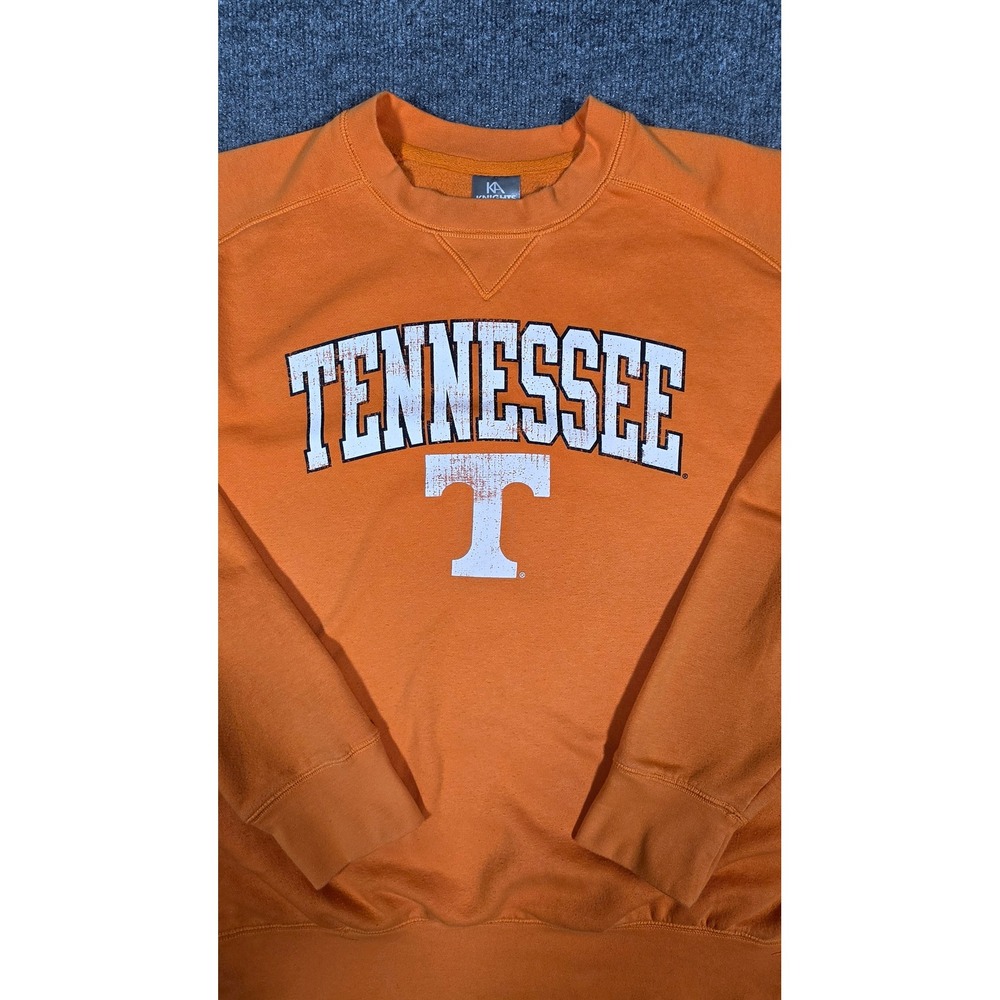 Knights Apparel Tennessee Volunteers Crewneck Sweatshirt Orange Mens XL Raglan - Picture 3 of 9